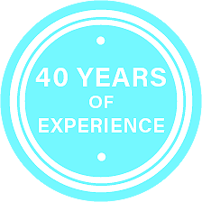 40 years of experience Badge